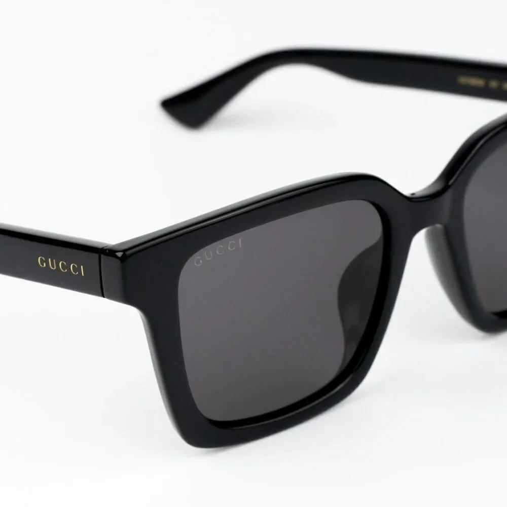 NEW Gucci GG1582SK 001 Black Grey Men Square Sunglasses GG 1582SK